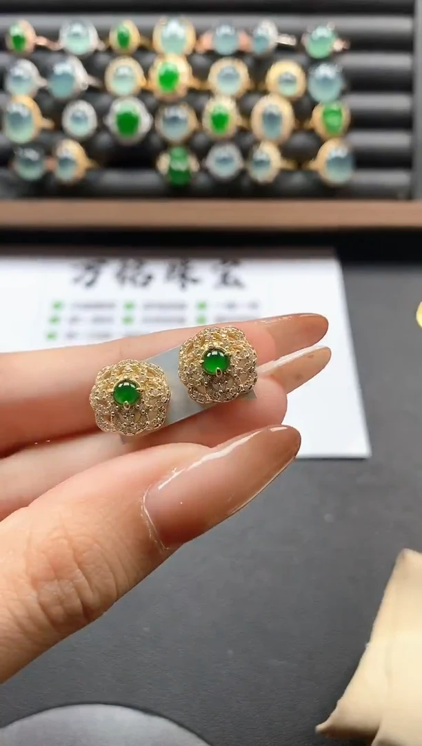 银S925镶嵌戒指翡翠51151