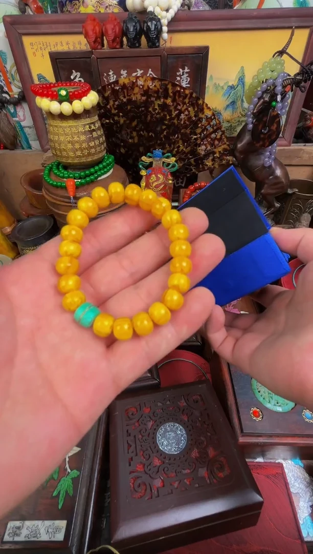 【闪购商品】蜜蜡手链未镶嵌琳专属哈哈哈哈哈