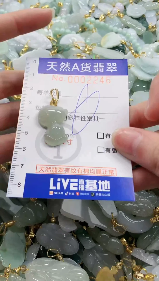 颈饰未镶嵌翡翠纯天然a货翡翠