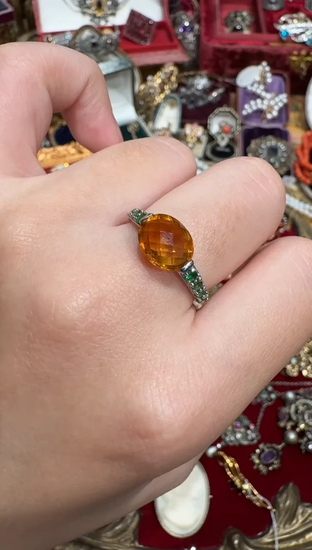 无无14k，白.金，镶嵌天.然的石头，585金标，18.5#