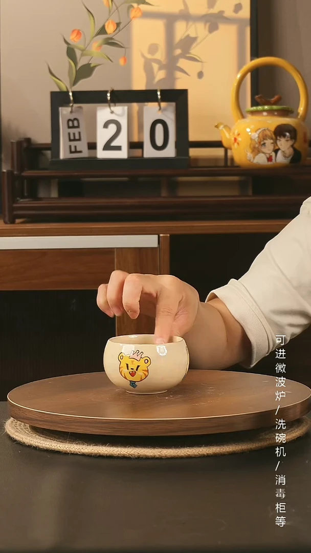 陶瓷景德镇高温釉下彩纯手绘创意瓷