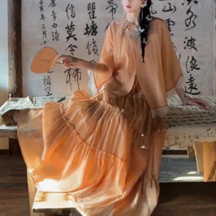 【落日熔金】半裙 高端定制