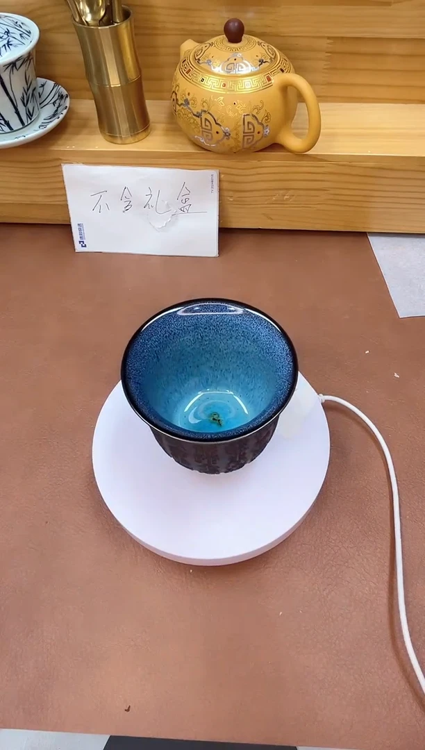 紫陶浮雕窑变茶杯主人杯