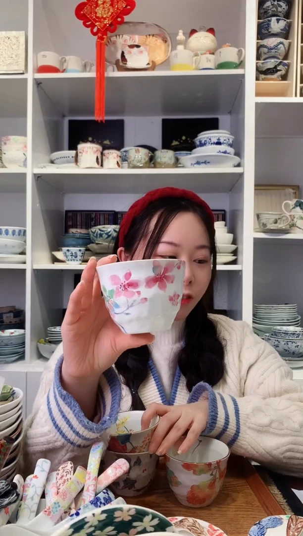 【闪购商品】钛合金日本进口和蓝茶杯