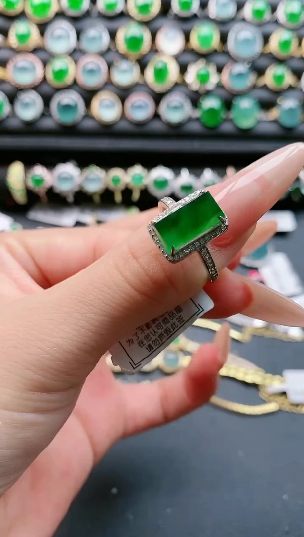 【闪购商品】翡翠戒指银S925镶嵌1111111