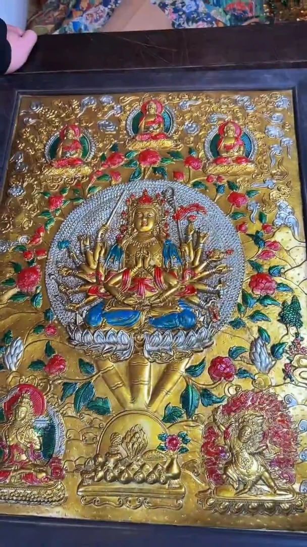 装裱画精品手绘唐卡链接--A