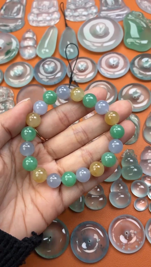 吊坠(不含链)未镶嵌翡翠72 手串 10.1