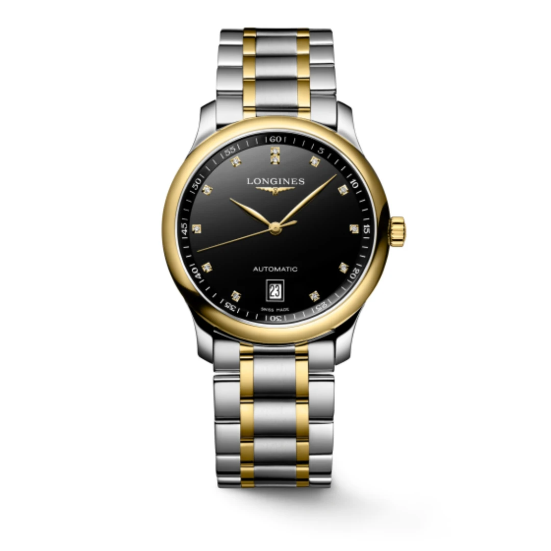 99新 Longines/浪琴 628男表黑金钻/38.5mm