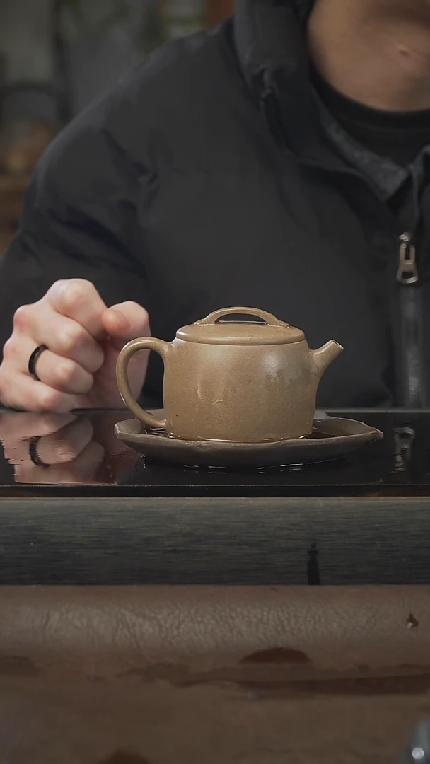 茶壶紫砂汉瓦，青段，150cc