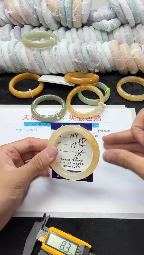 未镶嵌手镯石英质玉254