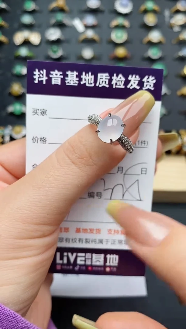 翡翠戒指银S925镶嵌.............
