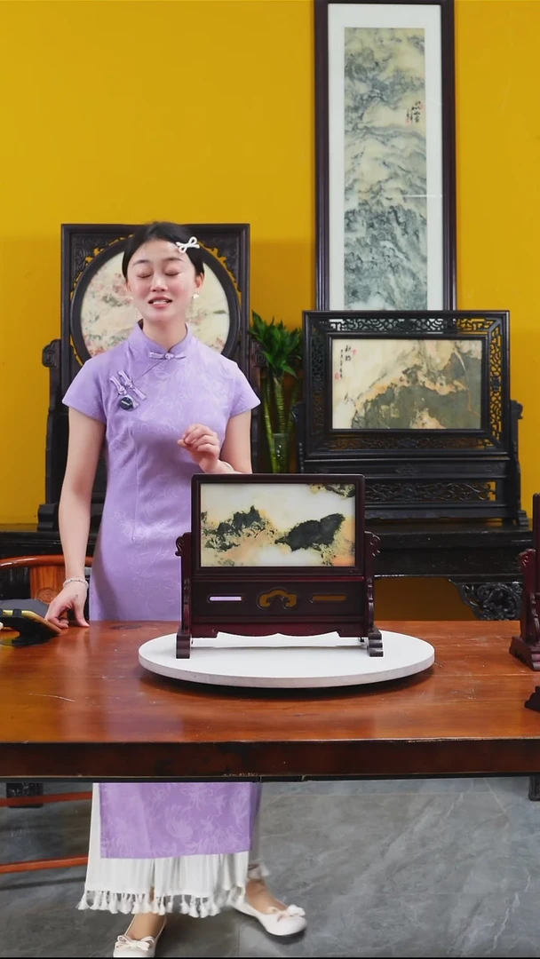 石材天然大理石画摆件