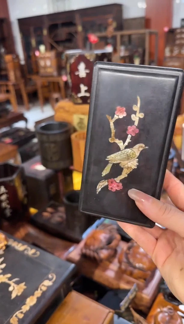 【闪购商品】木木艺紫檀喜鹊登梅机关盒98.8888