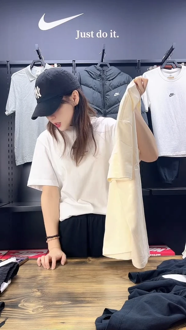 3204 米色短袖女款 M码110斤-130斤