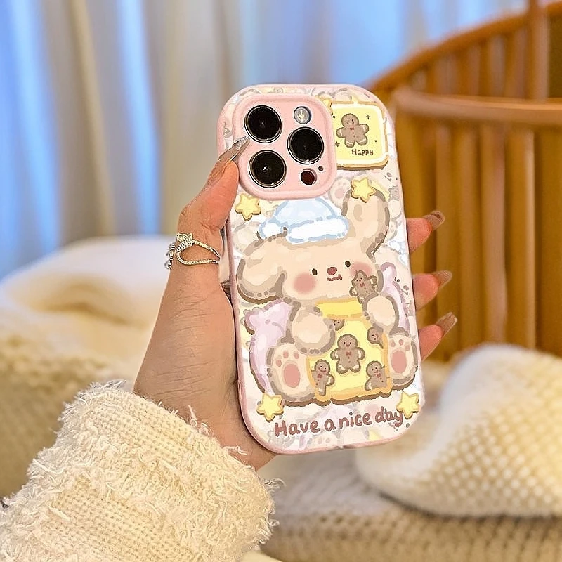 星星小熊适用苹果16promax软胶15手机壳13胖墩14plus/12防摔11女X