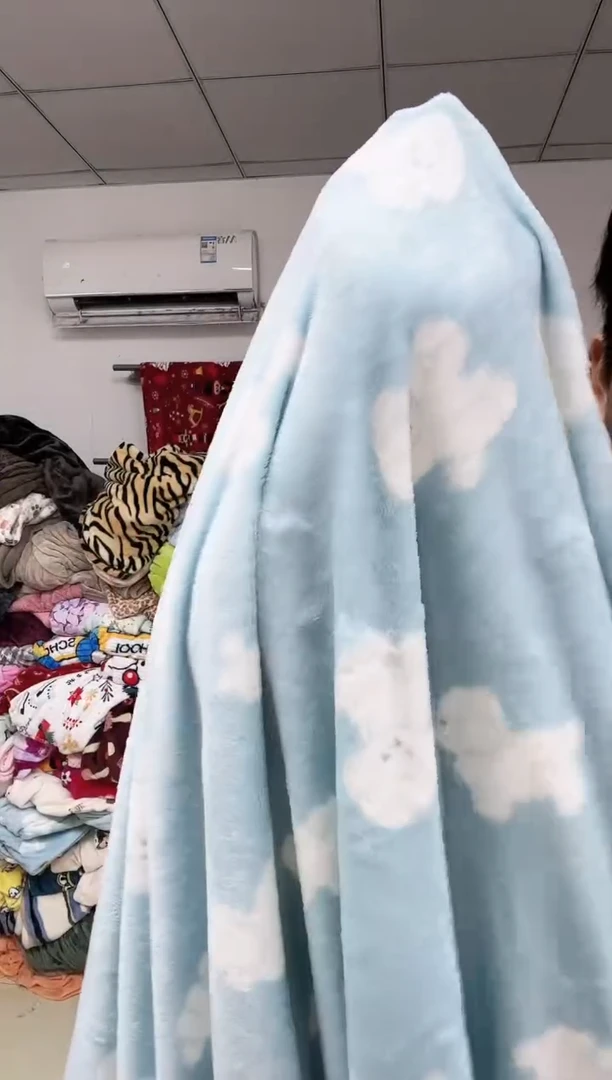 法兰绒1.5x2左右双面材质以主播介绍为准