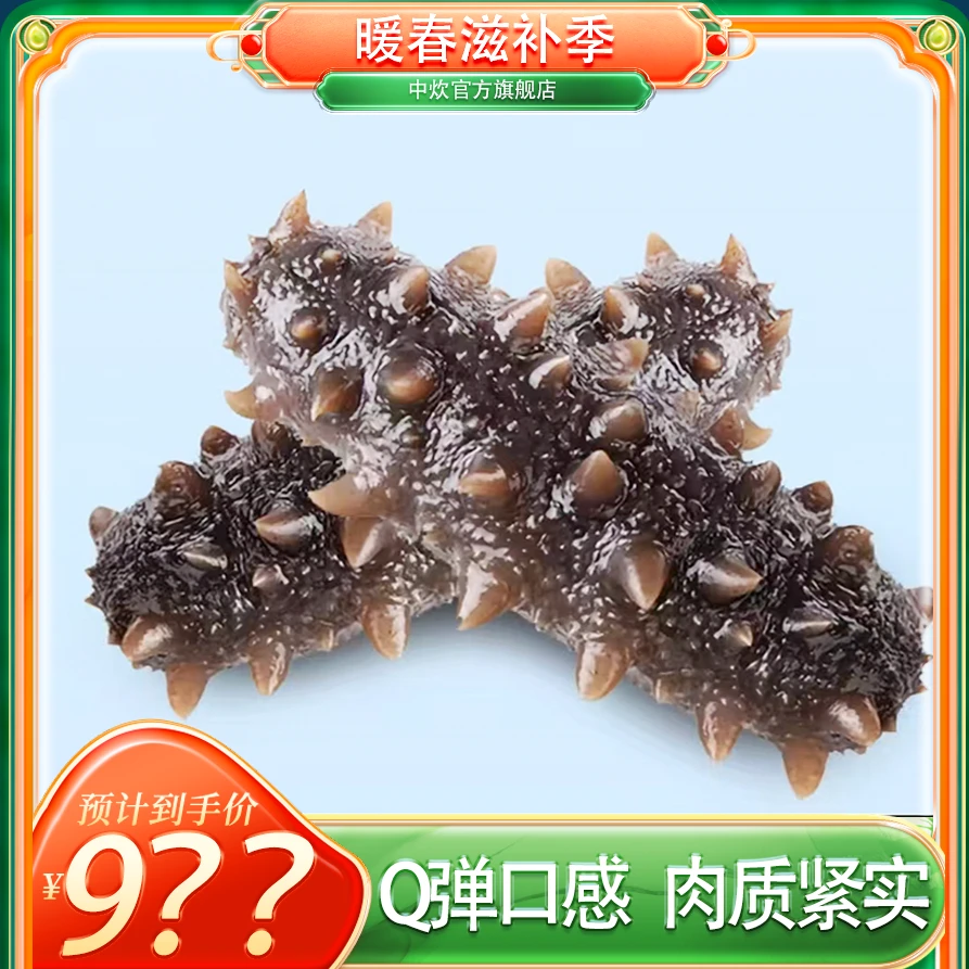 中炊深海4斤16个左右鲜食海参即食4头每斤营养到手16头高14CM左右