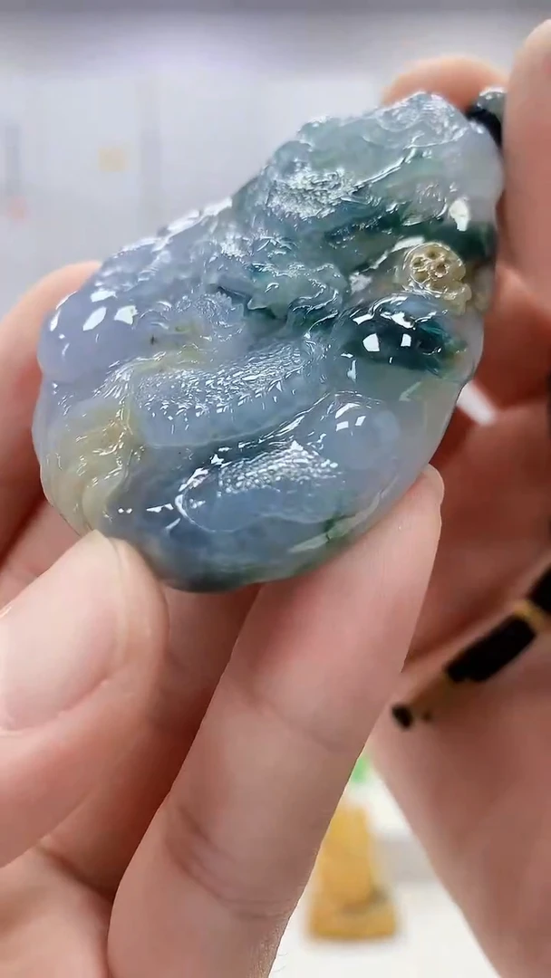 定制翡翠未镶嵌4898bb-毛货挂件102