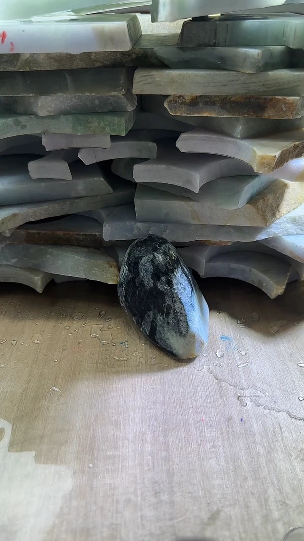 裸石翡翠天然翡翠A货花354