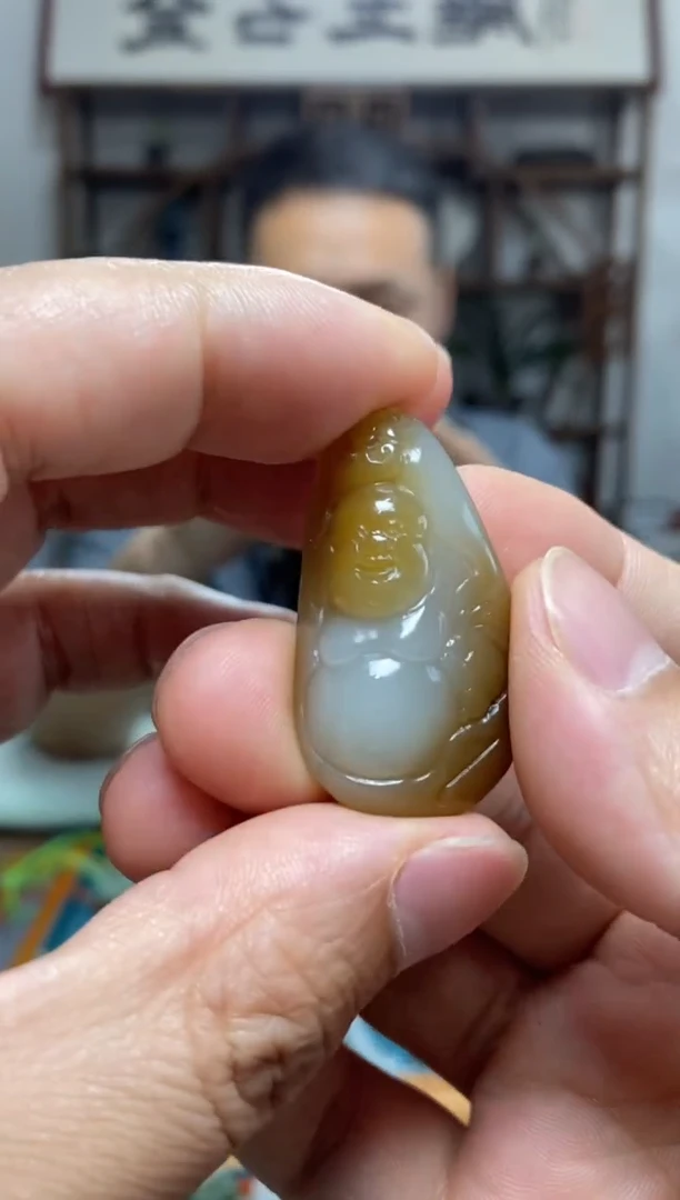 和田玉未镶嵌挂件37