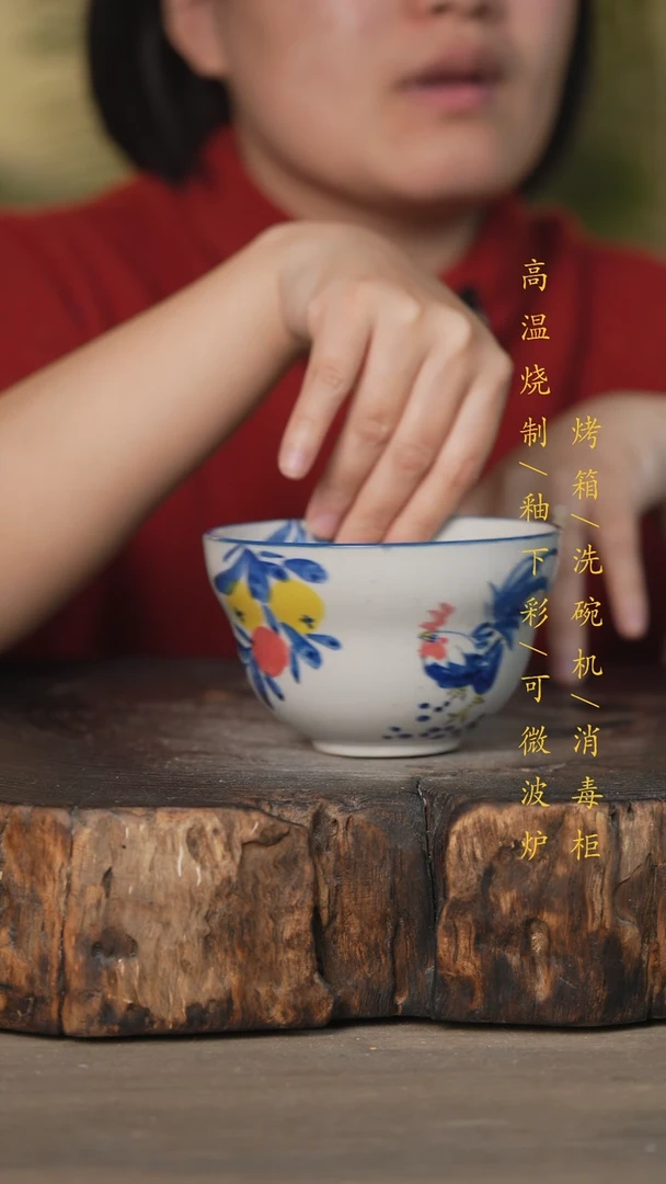 【闪购商品】碗景德镇高温釉下彩可微波烤箱洗碗机