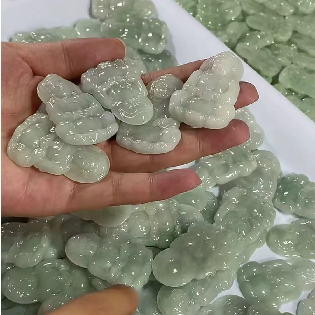 【玉经纶】-47072/Q209-天然A货翡翠吊坠-多样性发其—