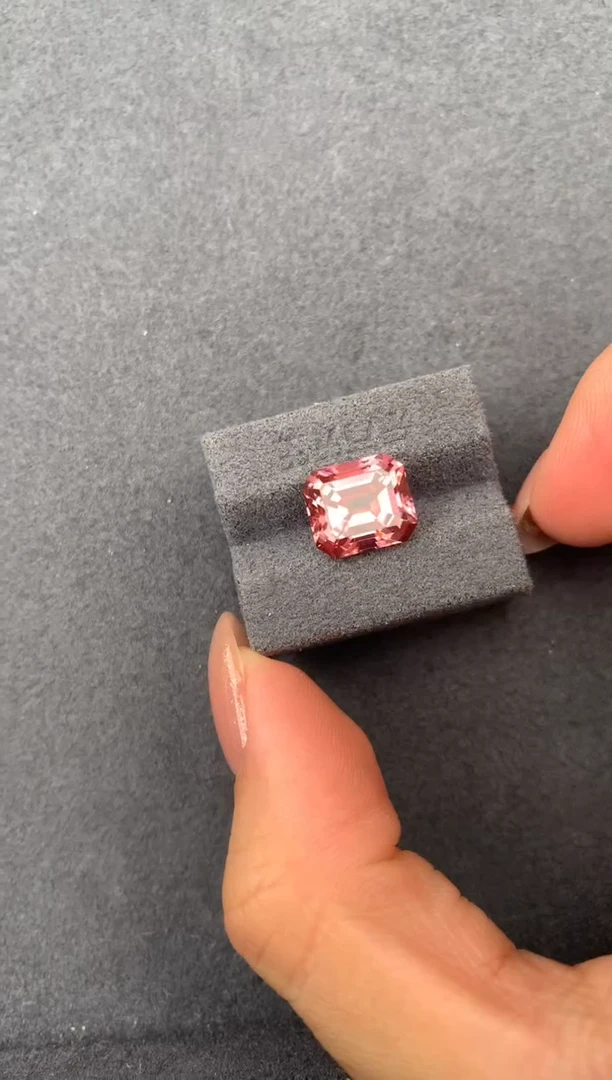 未镶嵌珠宝半成品碧玺5.2ct粉碧玺 定制  FH
