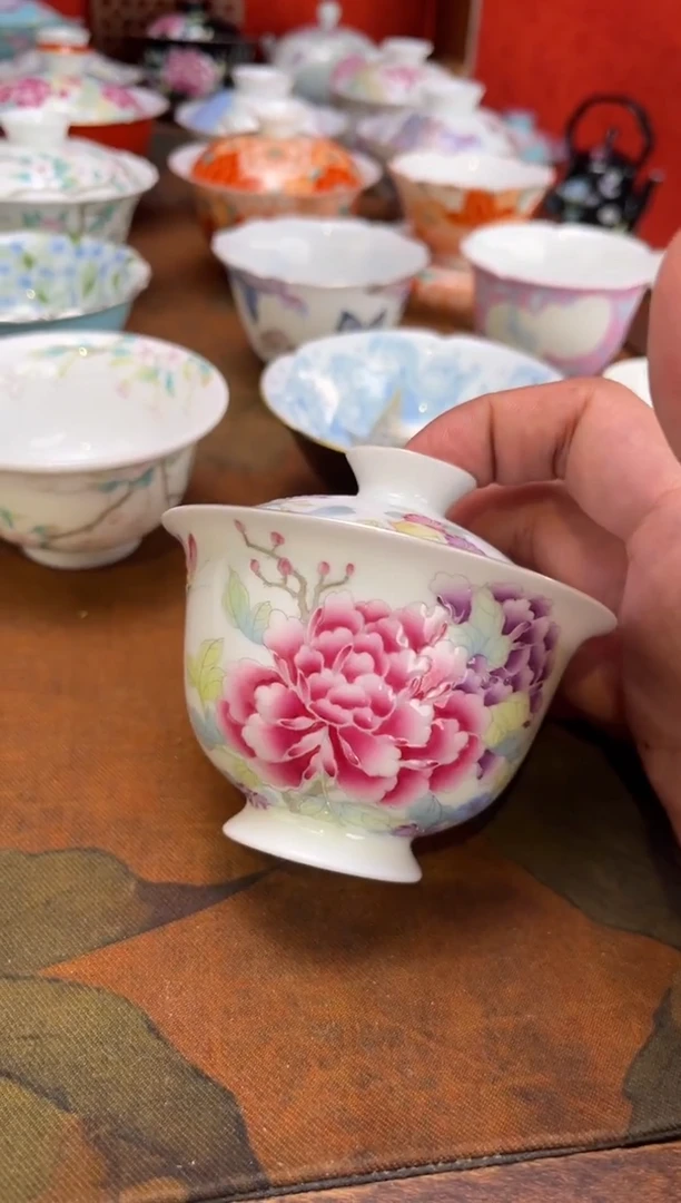 景德镇纯手绘陶瓷茶具