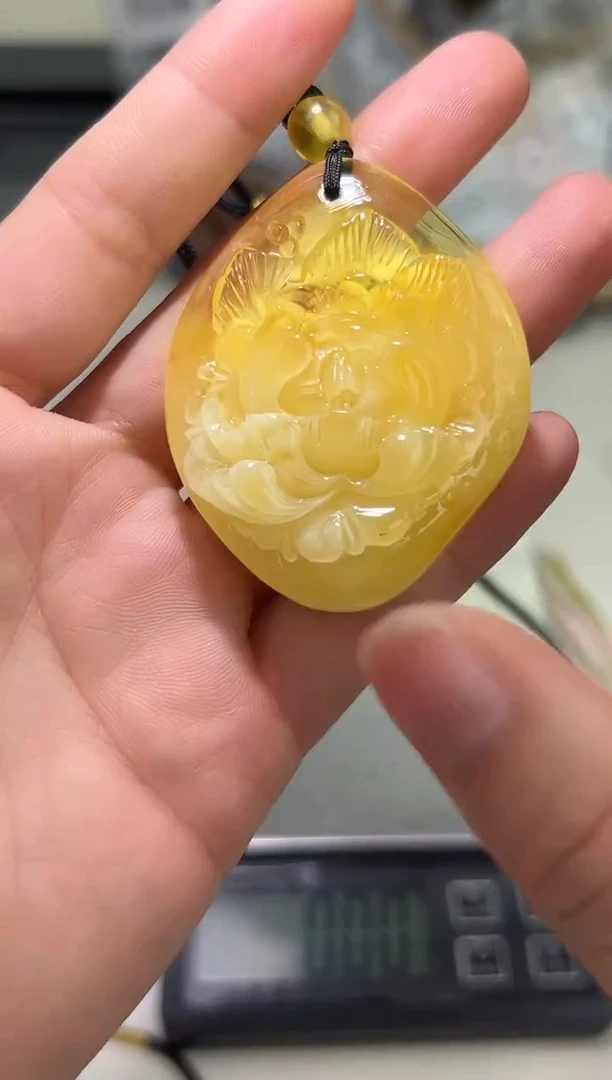 裸石琥珀未镶嵌琥珀蜜蜡吊坠