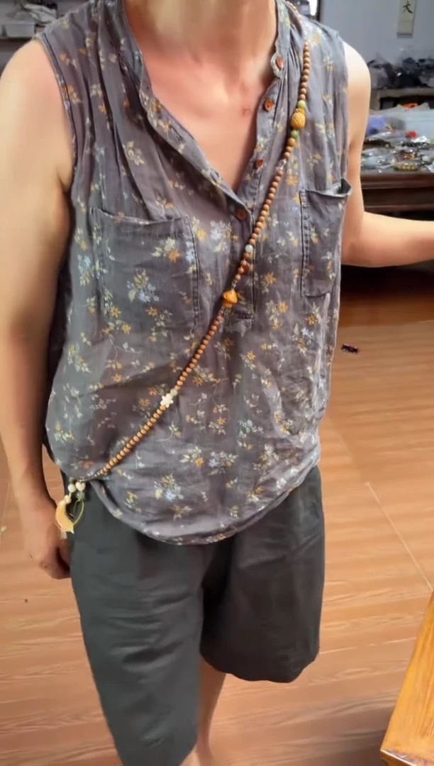 檀香木无事牌022-芭比檀-斜挎链