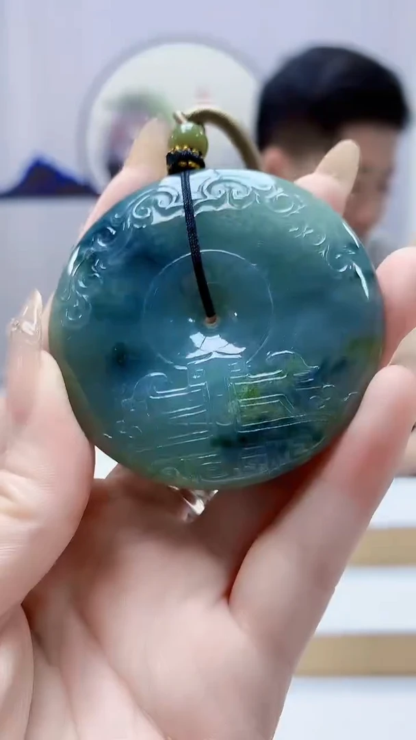 未镶嵌定制翡翠4917DD-毛货挂件94