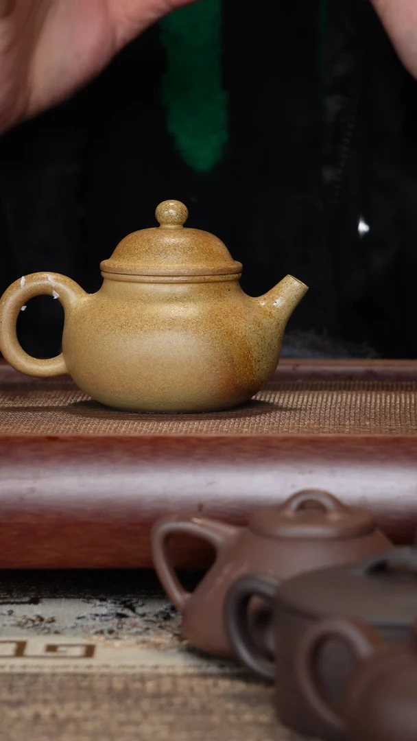 【闪购商品】紫砂茶壶容天本绿柴烧半手工