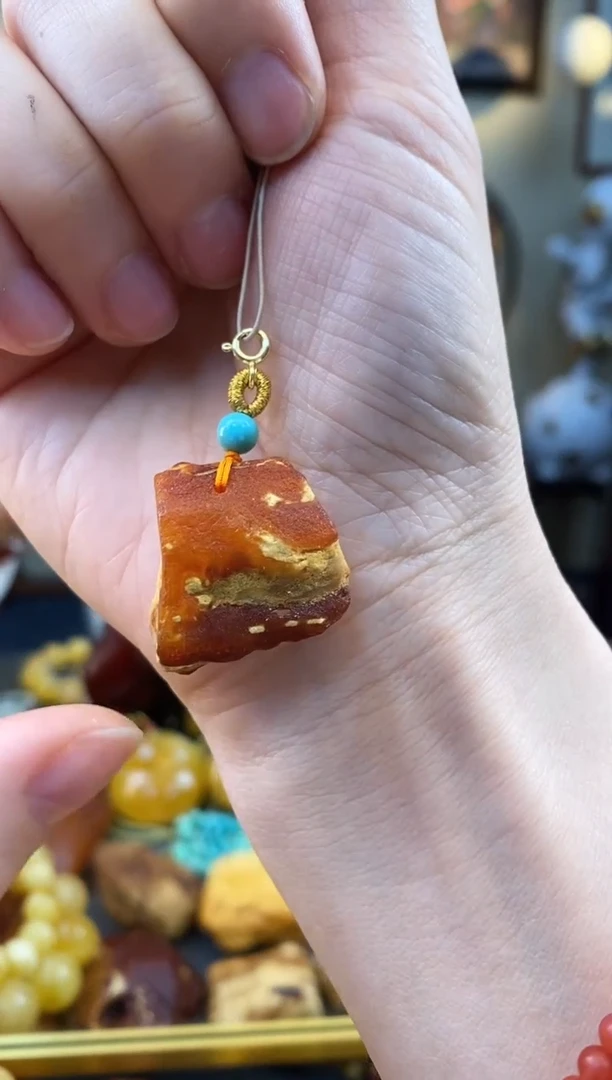 【闪购商品】未镶嵌琥珀颈饰吊坠