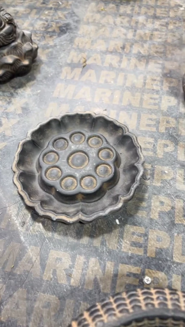 陶土【火山泥】莲蓬壶承