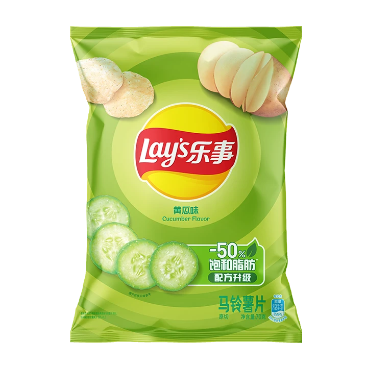 乐事Lay's 黄瓜味马铃薯片 70g/袋