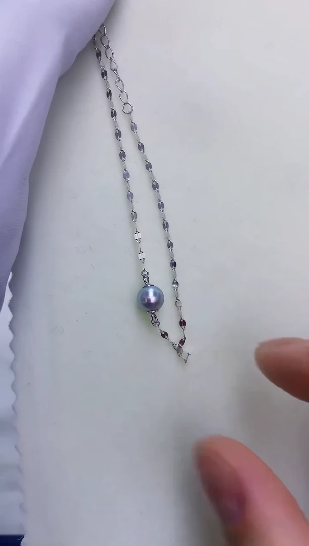 银S925镶嵌DA海水珍珠 GD210 手链