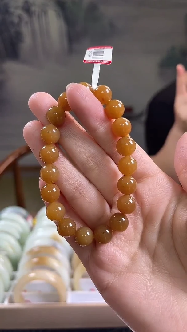 未镶嵌手串和田玉10mm左右糖料