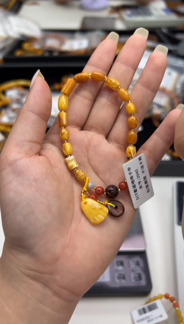 裸石蜜蜡未镶嵌蜜蜡手串