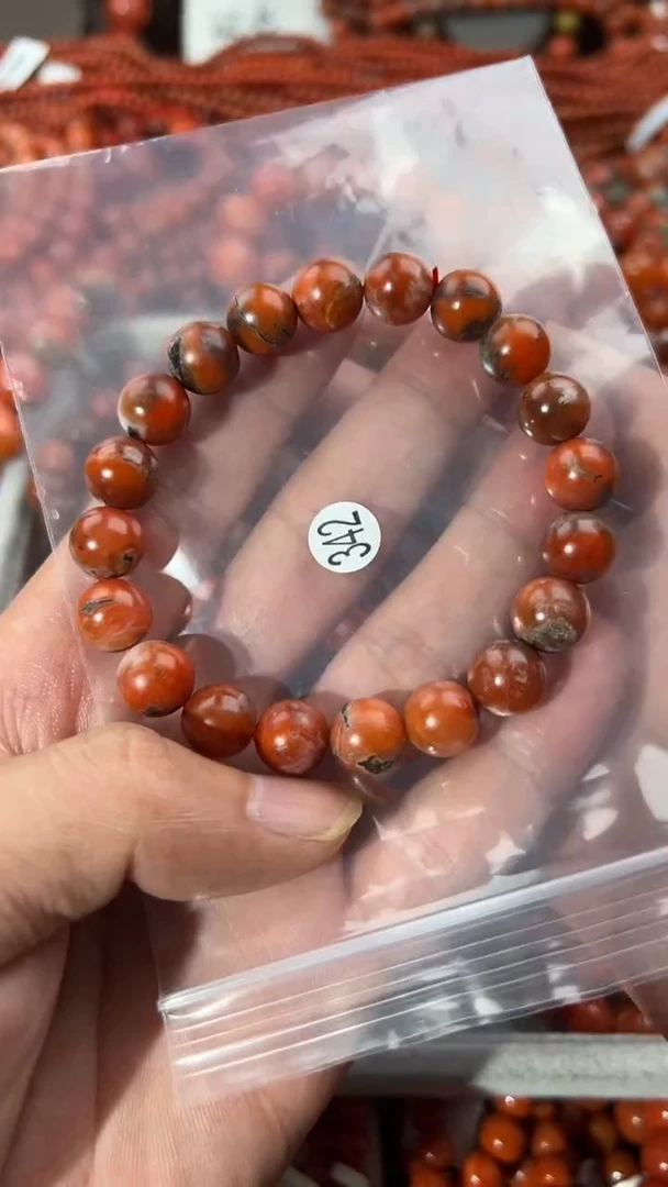 南红玛瑙手串未镶嵌10