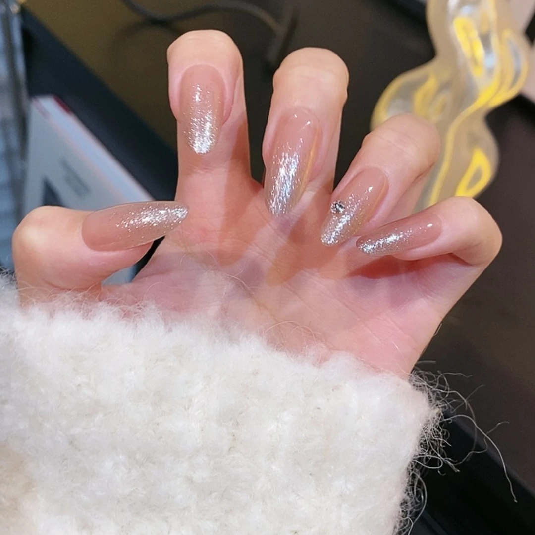 [ 扑流莹 ] 一尔 指尖细闪 华子 简约高级感 纯手工穿戴甲