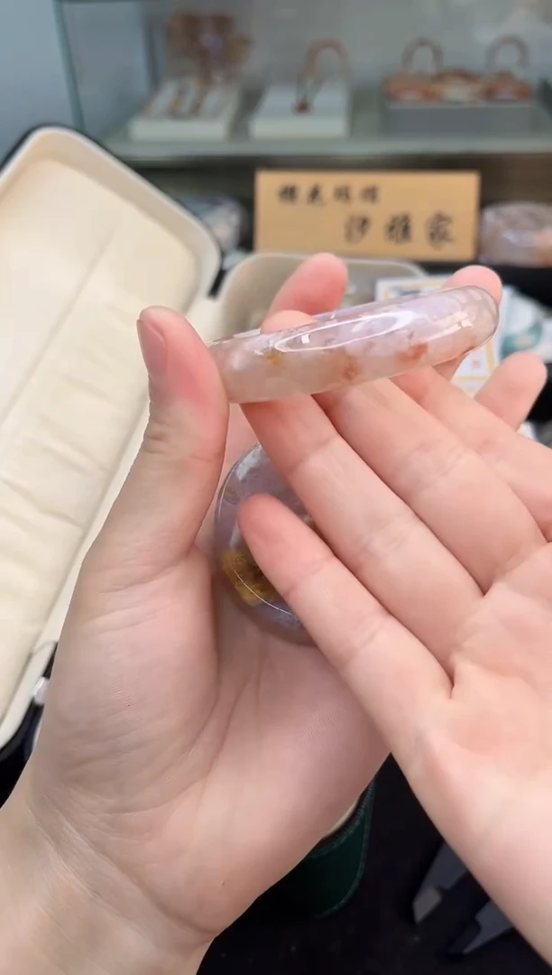 未镶嵌手镯石英质玉55圈口（赠品镯心）36358979