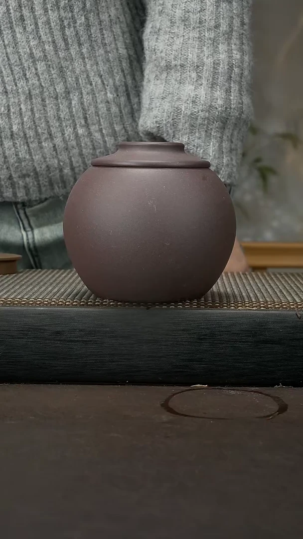 【闪购商品】紫砂茶壶紫泥 醒茶罐 049