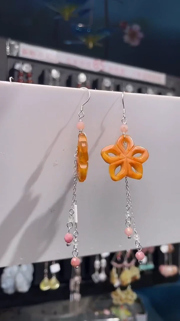 银S925镶嵌耳饰紫晶承* 承诺
