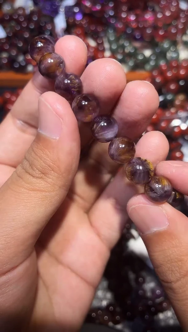 未镶嵌手链水晶紫钛单圈A9（多样性发其一）