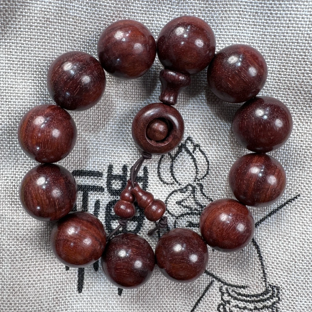 2.0 红料圆珠+时来手串【358】