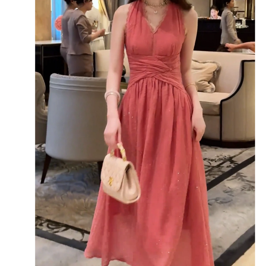 【晚宴】法式温柔高级感气质绝美度假法式度假裙子夏季显瘦连衣裙子