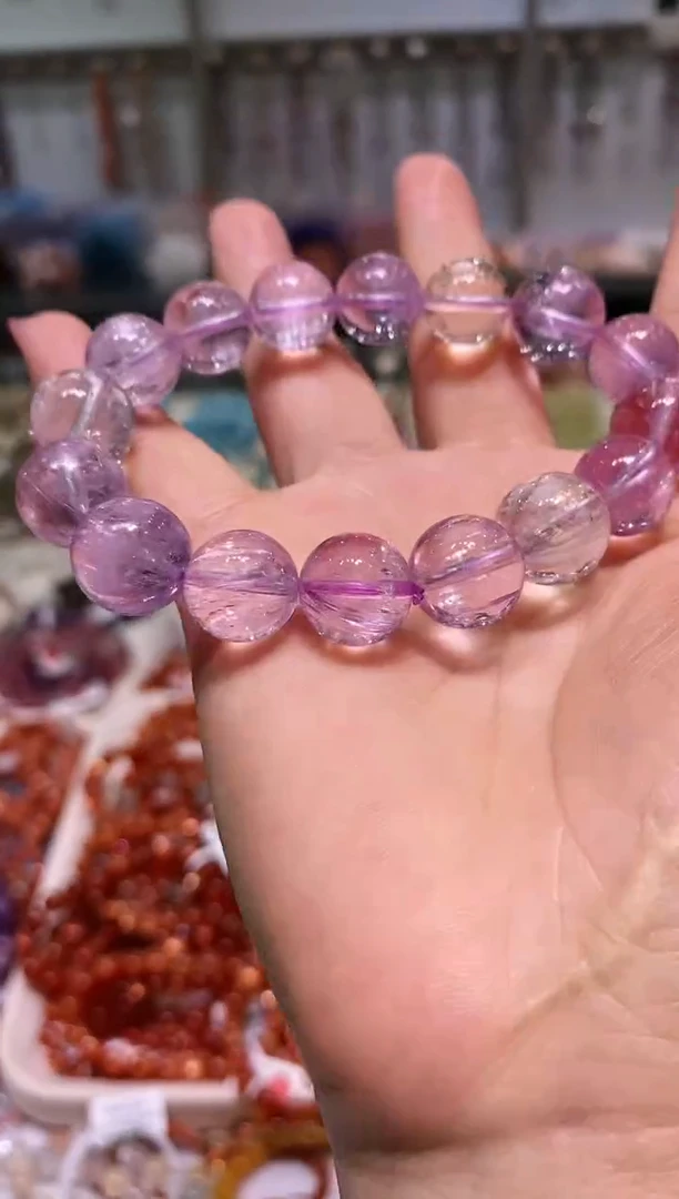 未镶嵌锂辉石手串多样性发其一