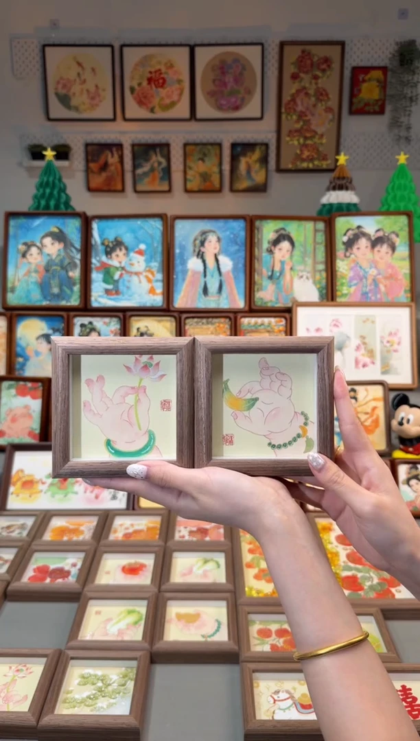 国画荷花小手  禁止焦绿手绘国画12