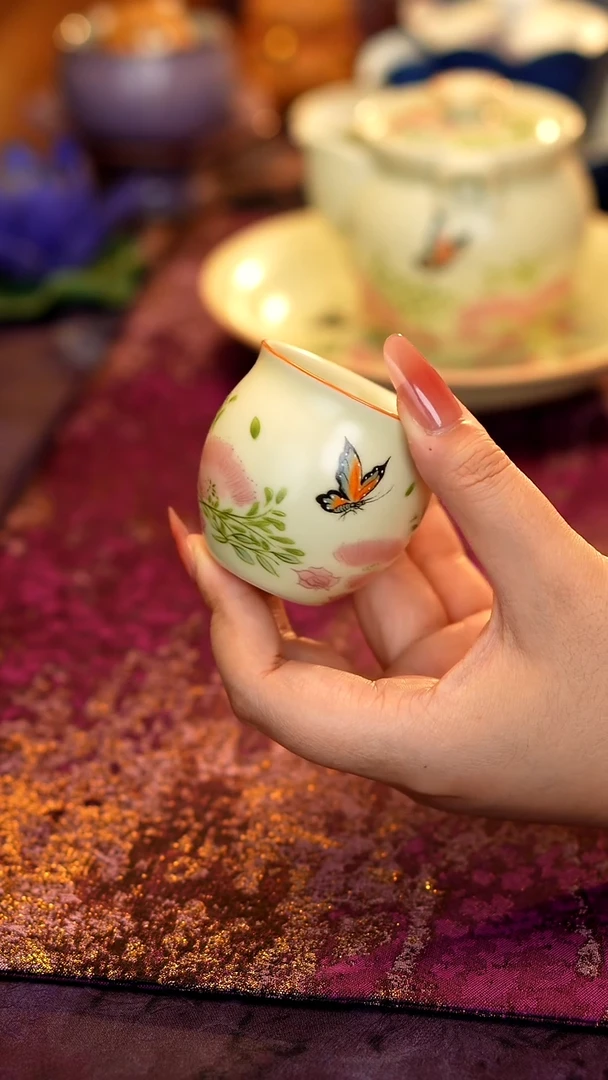合欢花蛋杯········