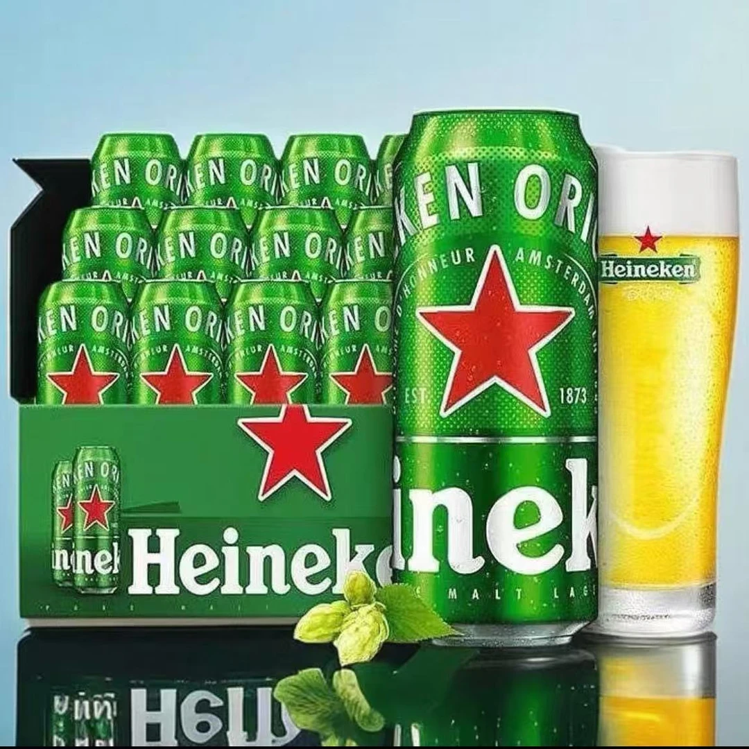喜力经典11.4度500ml听1*12易拉罐装优质全麦酿造啤酒高档啤酒